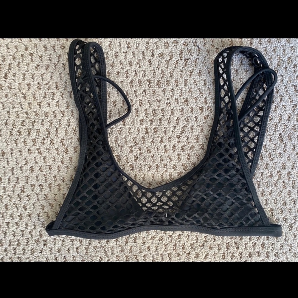 NBD swim mesh bathing suit top